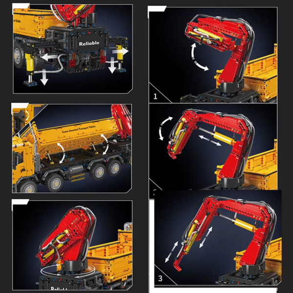 Mould King 17050 No-actros Self-Loading Crane - Image 3
