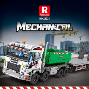 Redbrix Mechanical Carriage Hoist Brick Building Construction Car Set (NO.22021)