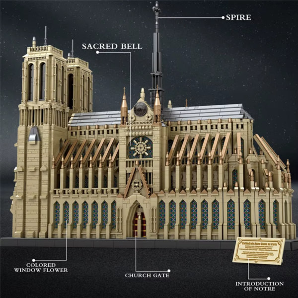Reobrix Cathedral of Notre Dame Brick Building Set (No. 66016) - Image 6
