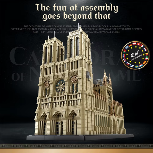 Reobrix Cathedral of Notre Dame Brick Building Set (No. 66016) - Image 5