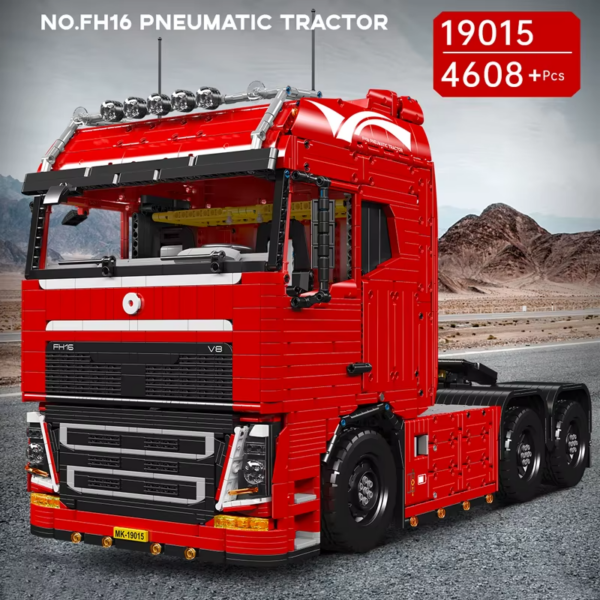 Mould King 19015 FH16 Pneumatic Tractor Brick Building Set - Image 6