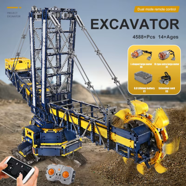 Mould King 17006 Project Excavator Brick Building Construction Set - Image 6
