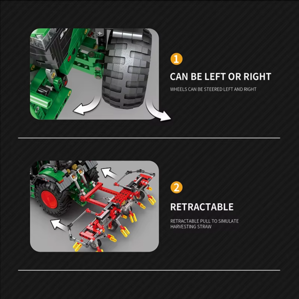 Reobrix Mechanical Tractor Building Set (NO. 22015) - Image 5